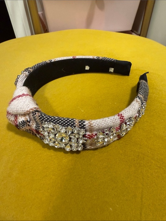 Accessories - Knotted Headband with Rhinestone Detail